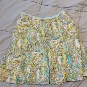 Gap Paisley skirt